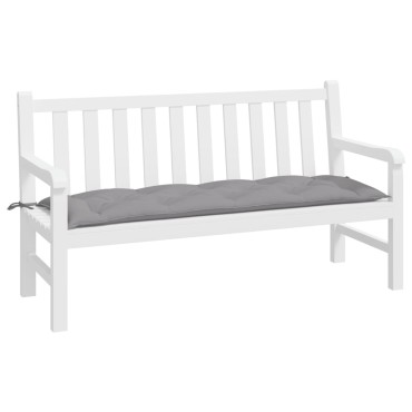 vidaXL Μαξιλάρι Πάγκου Κήπου Γκρι 150x50x7cm Ύφασμα Oxford
