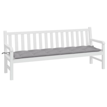 vidaXL Μαξιλάρι Πάγκου Κήπου Γκρι 200x50x7cm Ύφασμα Oxford