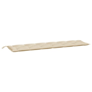 vidaXL Μαξιλάρι Πάγκου Κήπου Μπεζ 200x50x7cm Ύφασμα Oxford