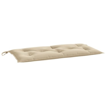 vidaXL Μαξιλάρι Πάγκου Κήπου Μπεζ 110x50x7cm Ύφασμα Oxford