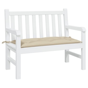 vidaXL Μαξιλάρι Πάγκου Κήπου Μπεζ 110x50x7cm Ύφασμα Oxford