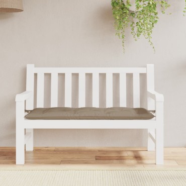 vidaXL Μαξιλάρι Πάγκου Κήπου Taupe 120x50x7cm Ύφασμα Oxford