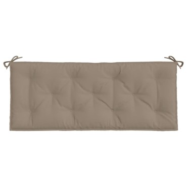 vidaXL Μαξιλάρι Πάγκου Κήπου Taupe 120x50x7cm Ύφασμα Oxford