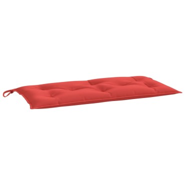vidaXL Μαξιλάρι Πάγκου Κήπου Κόκκινο 110x50x7cm Ύφασμα Oxford