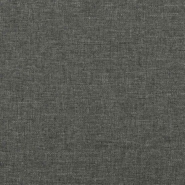 vidaXL Κρεβάτι Boxspring με Στρώμα Σκούρο Γκρι 120x190 εκ Υφασμάτινο