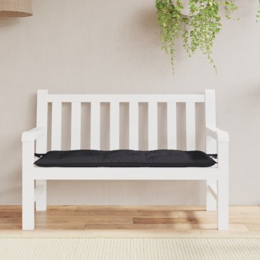vidaXL Μαξιλάρι Πάγκου Κήπου Μαύρο 120x50x7cm Ύφασμα Oxford