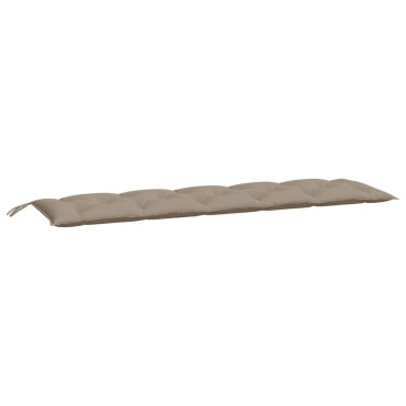 vidaXL Μαξιλάρια Πάγκου Κήπου 2 τεμ. Taupe 180x50x7cm Ύφασμα Oxford