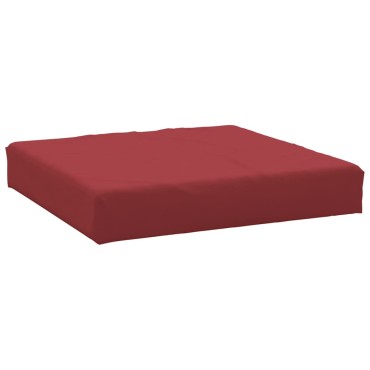 vidaXL Μαξιλάρι Παλέτας Μπορντό 60x60x9,5cm Ύφασμα Oxford