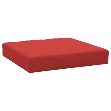 vidaXL Μαξιλάρι Παλέτας Κόκκινο 60x60x9,5cm Ύφασμα Oxford