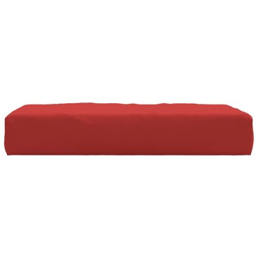 vidaXL Μαξιλάρι Παλέτας Κόκκινο 60x60x9,5cm Ύφασμα Oxford