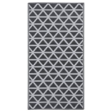 vidaXL Χαλί εξωτερικού χώρου ARAKIL Μαύρο 80x150 cm PP