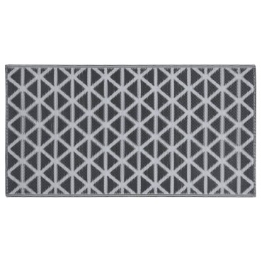 vidaXL Χαλί εξωτερικού χώρου ARAKIL Μαύρο 80x150 cm PP
