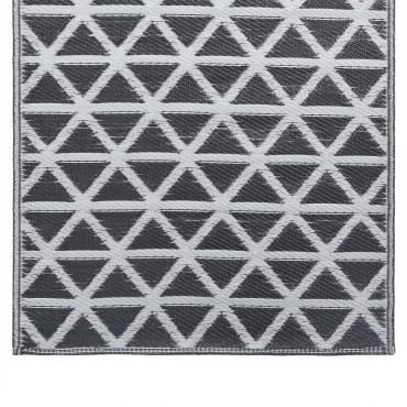 vidaXL Χαλί εξωτερικού χώρου ARAKIL Μαύρο 80x150 cm PP