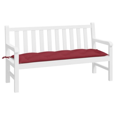 vidaXL Μαξιλάρι Πάγκου Κήπου Μπορντό 150x50x7cm Ύφασμα Oxford
