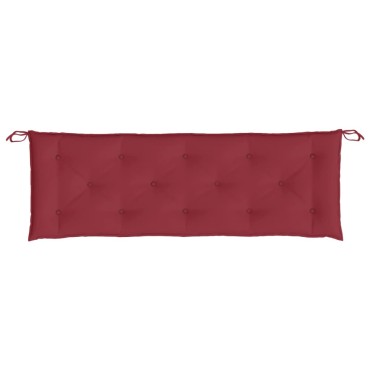 vidaXL Μαξιλάρι Πάγκου Κήπου Μπορντό 150x50x7cm Ύφασμα Oxford
