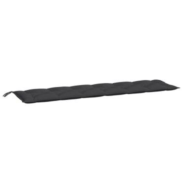 vidaXL Μαξιλάρι Πάγκου Κήπου Μαύρο 200x50x7cm Ύφασμα Oxford