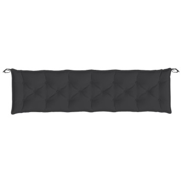 vidaXL Μαξιλάρι Πάγκου Κήπου Μαύρο 200x50x7cm Ύφασμα Oxford