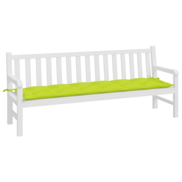 vidaXL Μαξιλάρι Πάγκου Κήπου Αν. Πράσινο 200x50x7cm Ύφασμα Oxford