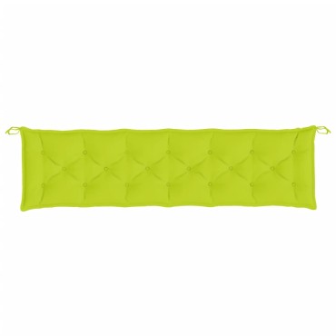 vidaXL Μαξιλάρι Πάγκου Κήπου Αν. Πράσινο 200x50x7cm Ύφασμα Oxford
