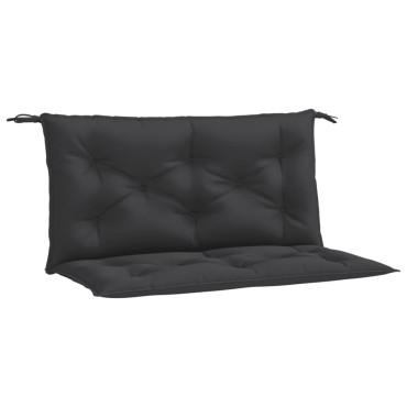 vidaXL Μαξιλάρια Πάγκου Κήπου 2 τεμ. Μαύρο 100x50x7cm Ύφασμα Oxford