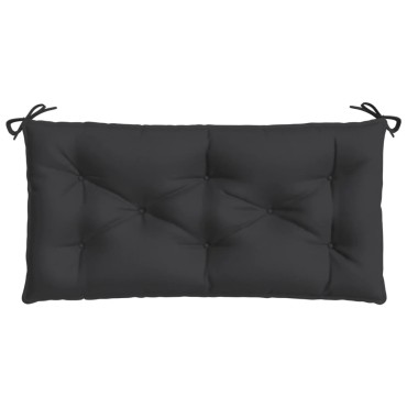 vidaXL Μαξιλάρια Πάγκου Κήπου 2 τεμ. Μαύρο 100x50x7cm Ύφασμα Oxford