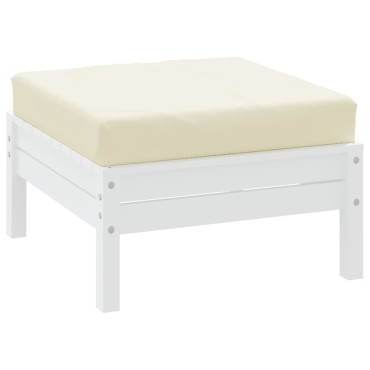 vidaXL Μαξιλάρι Παλέτας Κρεμ 60x60x9,5cm Ύφασμα Oxford