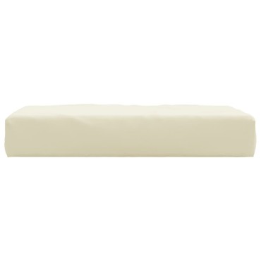 vidaXL Μαξιλάρι Παλέτας Κρεμ 60x60x9,5cm Ύφασμα Oxford