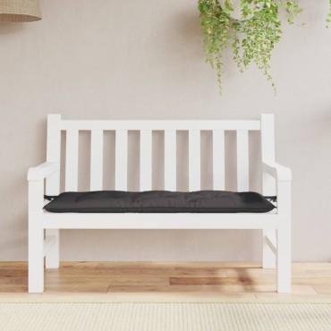 vidaXL Μαξιλάρι Πάγκου Κήπου Ανθρακί 120x50x7cm Ύφασμα Oxford