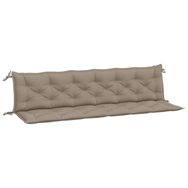 vidaXL Μαξιλάρια Πάγκου Κήπου 2 τεμ. Taupe 200x50x7cm Ύφασμα Oxford