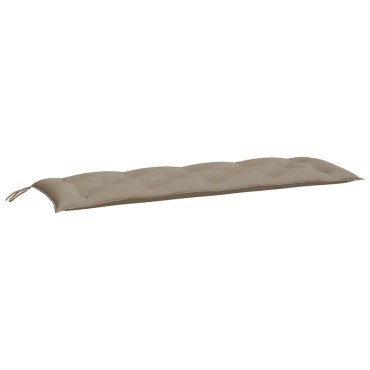 vidaXL Μαξιλάρι Πάγκου Κήπου Taupe 150x50x7 εκ. Ύφασμα Oxford