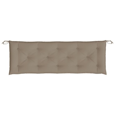 vidaXL Μαξιλάρι Πάγκου Κήπου Taupe 150x50x7cm Ύφασμα Oxford