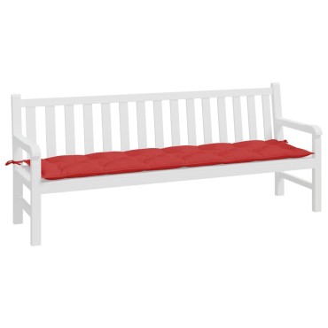 vidaXL Μαξιλάρι Πάγκου Κήπου Κόκκινο 200x50x7cm Ύφασμα Oxford
