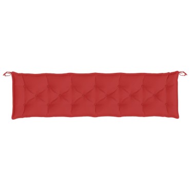 vidaXL Μαξιλάρι Πάγκου Κήπου Κόκκινο 200x50x7cm Ύφασμα Oxford