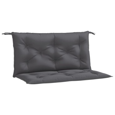 vidaXL Μαξιλάρια Πάγκου Κήπου 2 τεμ. Ανθρακί 100x50x7cm Ύφασμα Oxford