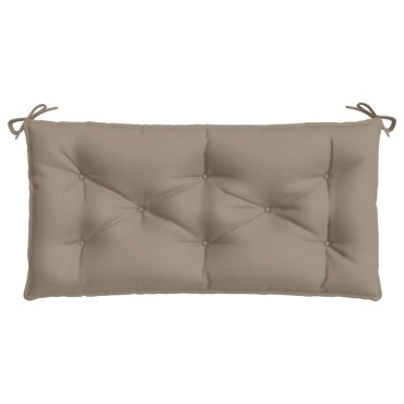 vidaXL Μαξιλάρια Πάγκου Κήπου 2 τεμ. Taupe 100x50x7cm Ύφασμα Oxford