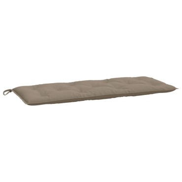 vidaXL Μαξιλάρια Πάγκου Κήπου 2 τεμ. Taupe 120x50x7cm Ύφασμα Oxford