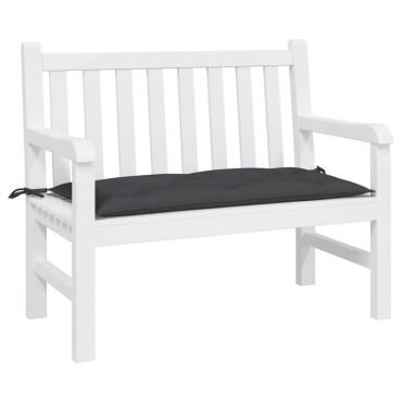 vidaXL Μαξιλάρι Πάγκου Κήπου Μαύρο 110x50x7cm Ύφασμα Oxford