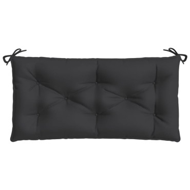 vidaXL Μαξιλάρι Πάγκου Κήπου Μαύρο 110x50x7cm Ύφασμα Oxford