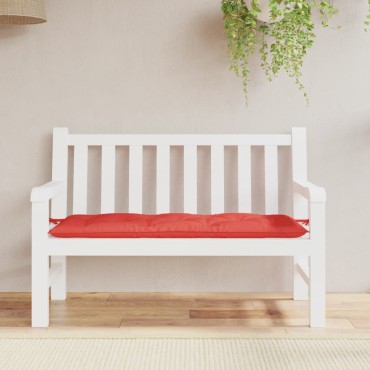 vidaXL Μαξιλάρι Πάγκου Κήπου Κόκκινο 120x50x7cm Ύφασμα Oxford