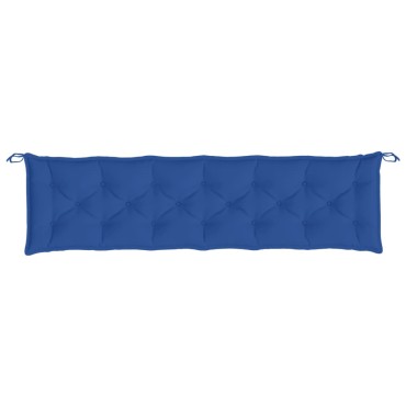 vidaXL Μαξιλάρι Πάγκου Κήπου Μπλε Ρουά 200x50x7cm Ύφασμα Oxford