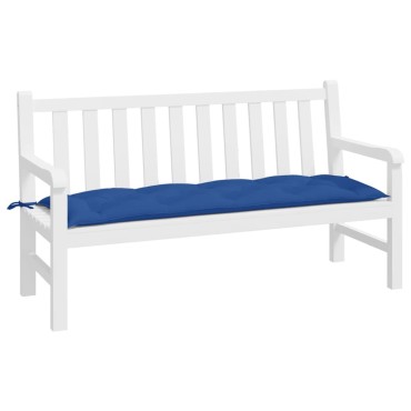 vidaXL Μαξιλάρι Πάγκου Κήπου Μπλε Ρουά 150x50x7cm Ύφασμα Oxford
