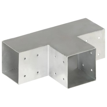 vidaXL Σύνδεσμος Στύλου Σχήματος T 101x101 χιλ. από Γαλβανισμ. Μέταλλο