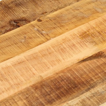 vidaXL Επιφάνεια Τραπεζιού Οβάλ 100x50x3,8cm Μασίφ Ακατ. Ξύλο Μάνγκο 1 τεμ.