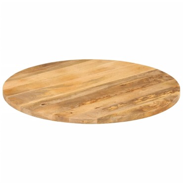 vidaXL Επιφάνεια Τραπεζιού Στρογγυλή 70x2,5cm Μασίφ Ξύλο Μάνγκο 1 τεμ.