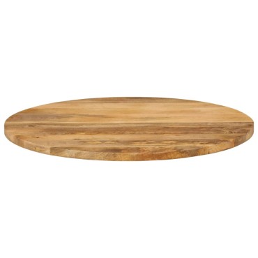 vidaXL Επιφάνεια Τραπεζιού Στρογγυλή 70x2,5cm Μασίφ Ξύλο Μάνγκο 1 τεμ.