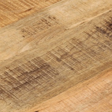 vidaXL Επιφάνεια Τραπεζιού Στρογγυλή 60x2,5cm Μασίφ Ακατ. Ξύλο Μάνγκο 1 τεμ.