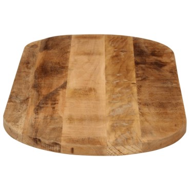 vidaXL Επιφάνεια Τραπεζιού Οβάλ 140x50x2,5cm Μασίφ Ακατ. Ξύλο Μάνγκο 1 τεμ.