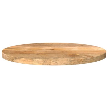 vidaXL Επιφάνεια Τραπεζιού Στρογγυλή 60x2,5cm Μασίφ Ξύλο Μάνγκο 1 τεμ.