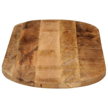 vidaXL Επιφάνεια Τραπεζιού Οβάλ 140x50x3,8cm Μασίφ Ακατ. Ξύλο Μάνγκο 1 τεμ.
