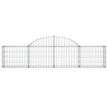 vidaXL Συρματοκιβώτια Τοξωτά 13 τεμ. 200x30x40/60 εκ. Γαλβαν. Ατσάλι